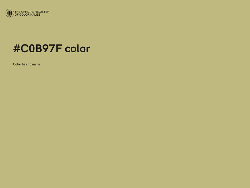 #C0B97F color image