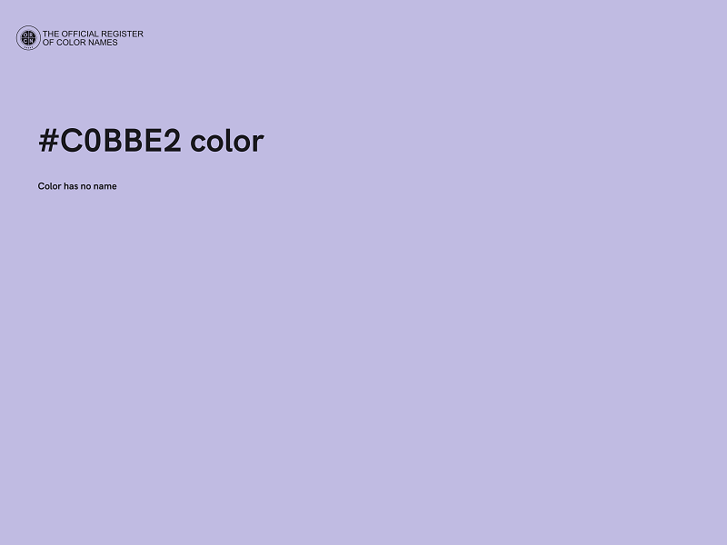 #C0BBE2 color image