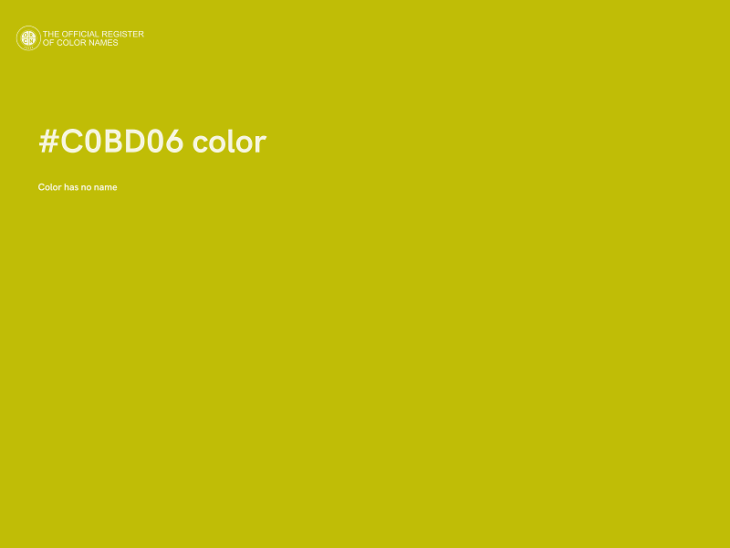 #C0BD06 color image