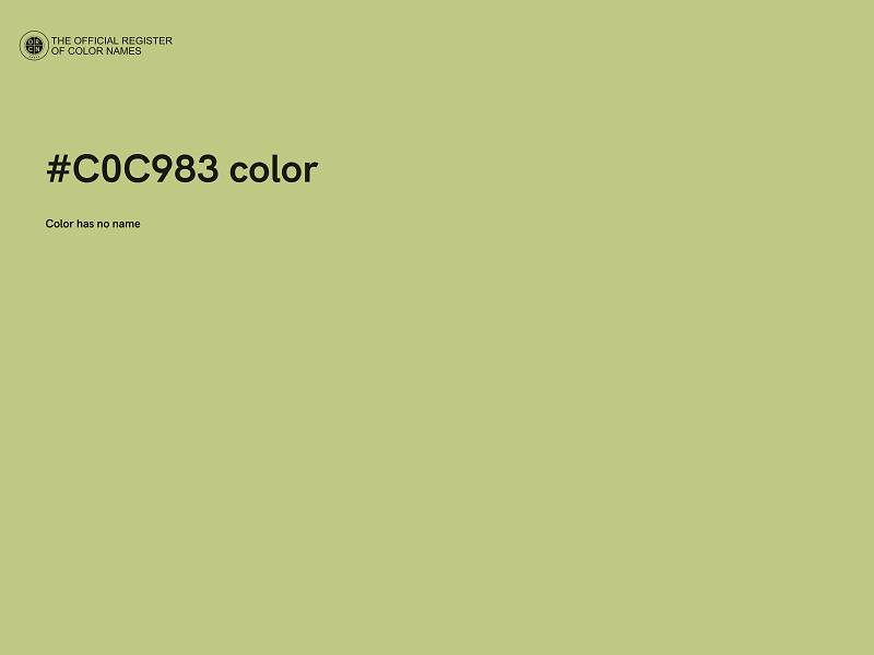 #C0C983 color image