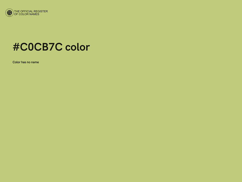 #C0CB7C color image