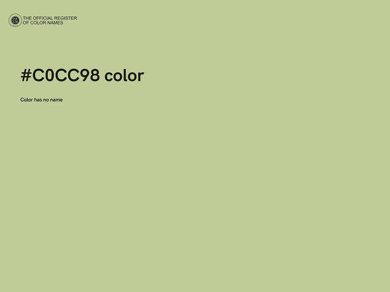 #C0CC98 color image