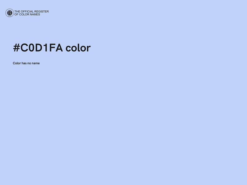 #C0D1FA color image