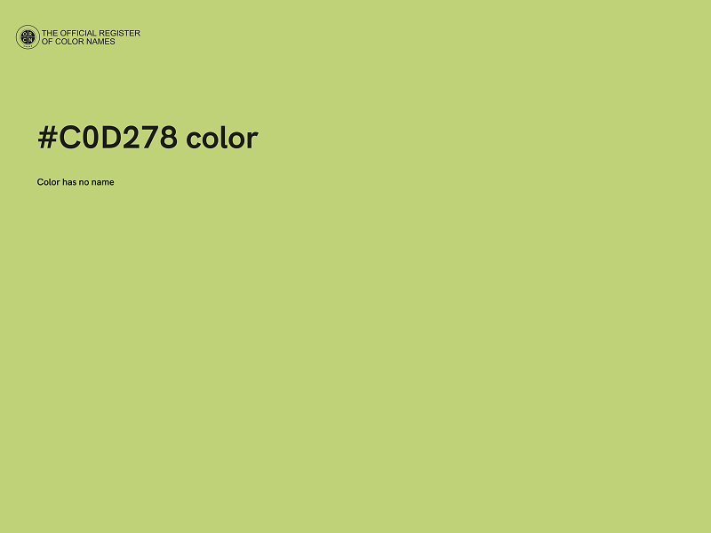 #C0D278 color image