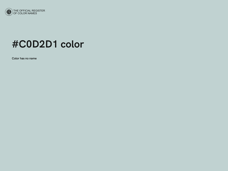 #C0D2D1 color image