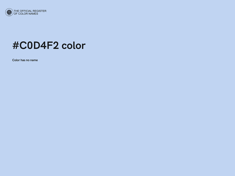 #C0D4F2 color image