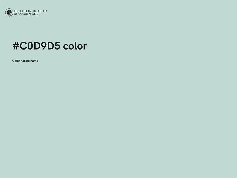 #C0D9D5 color image