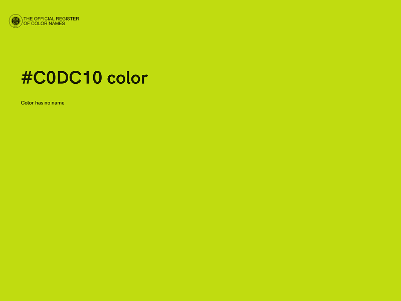 #C0DC10 color image