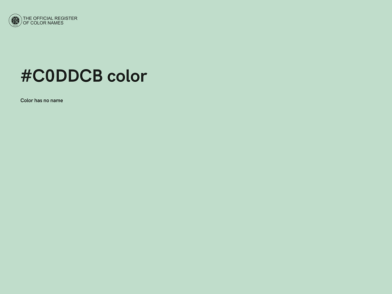 #C0DDCB color image