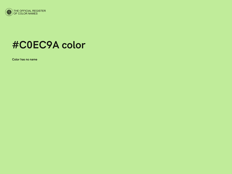 #C0EC9A color image