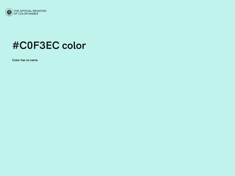 #C0F3EC color image