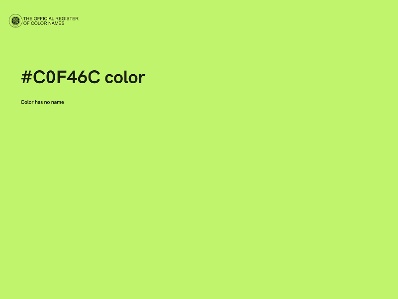 #C0F46C color image