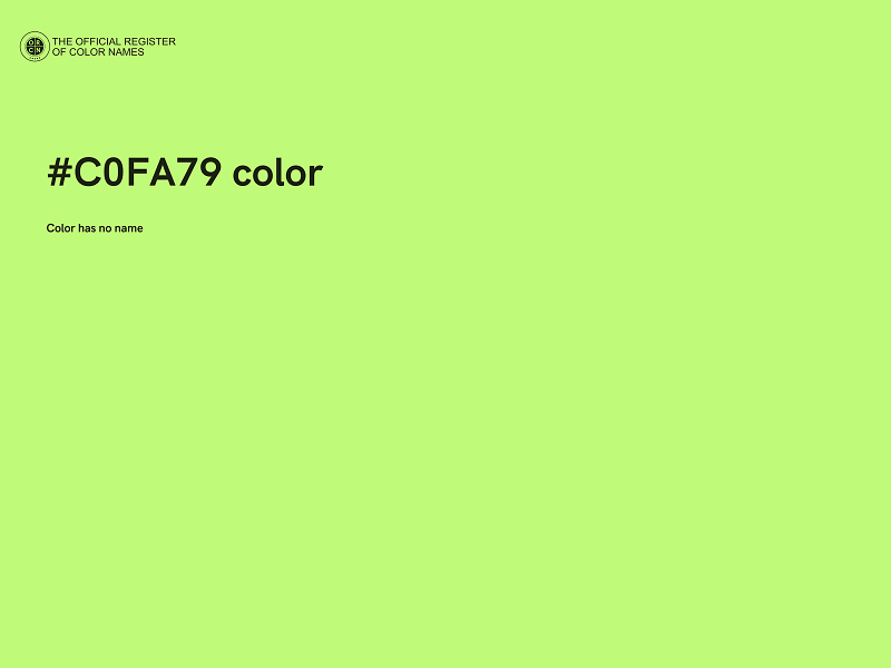 #C0FA79 color image