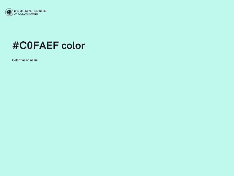 #C0FAEF color image