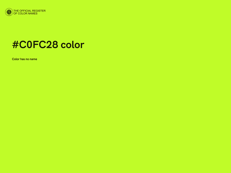 #C0FC28 color image