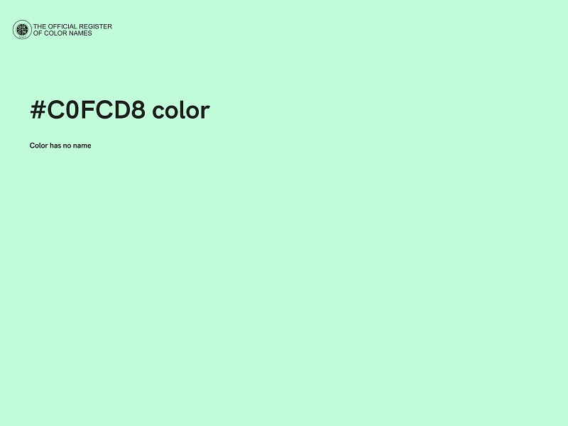 #C0FCD8 color image