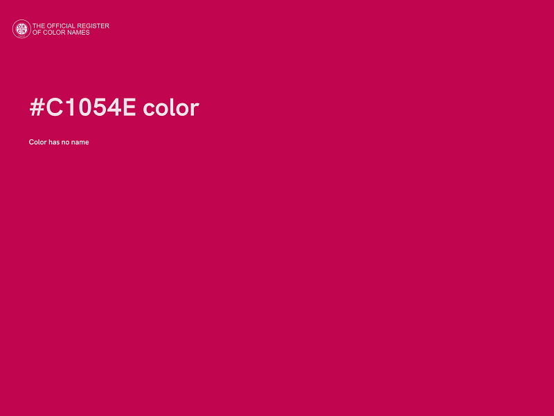 #C1054E color image