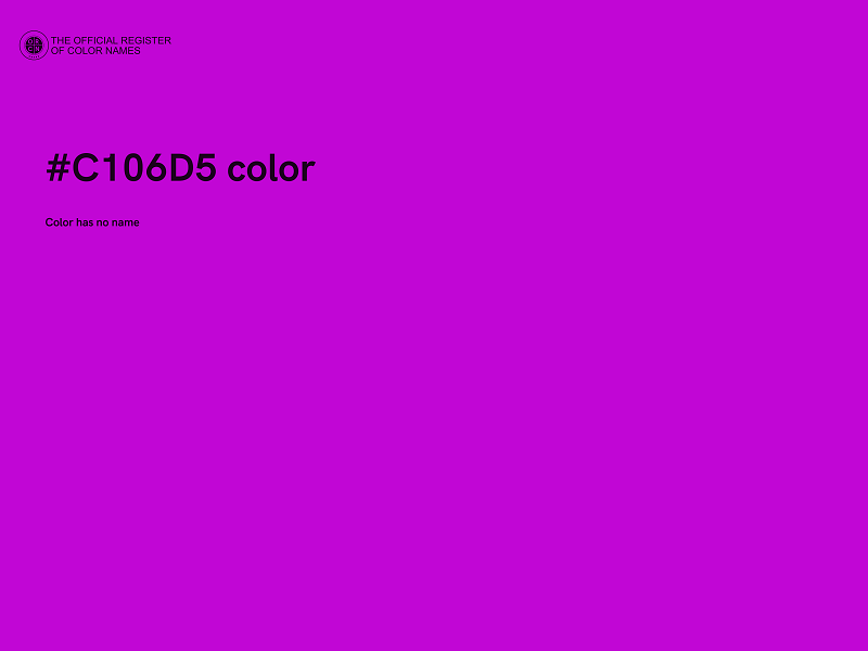 #C106D5 color image