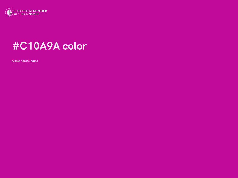 #C10A9A color image