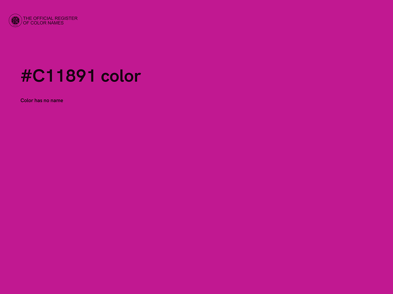 #C11891 color image