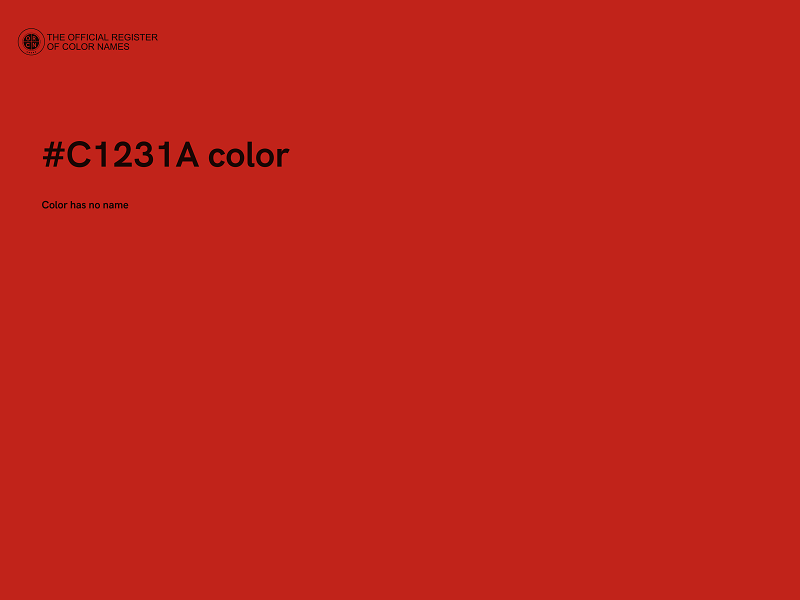 #C1231A color image