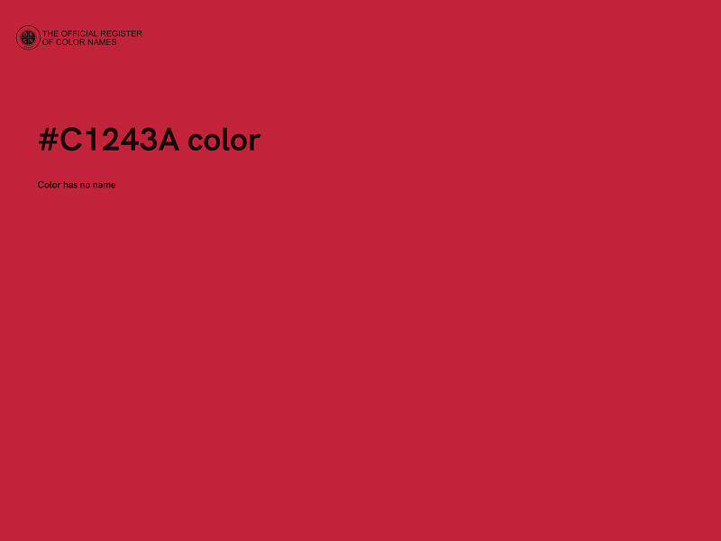 #C1243A color image