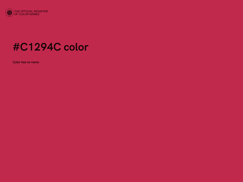 #C1294C color image