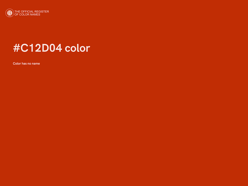 #C12D04 color image