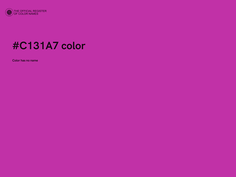 #C131A7 color image