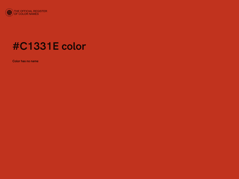 #C1331E color image