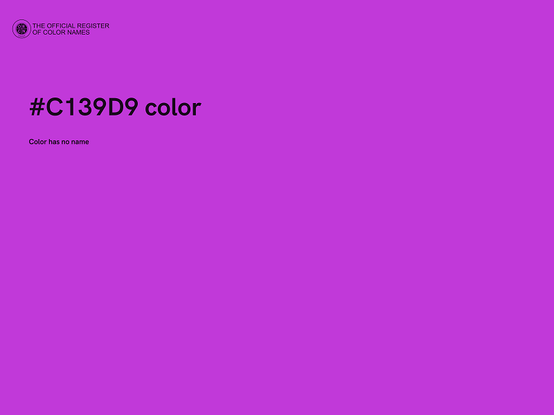 #C139D9 color image