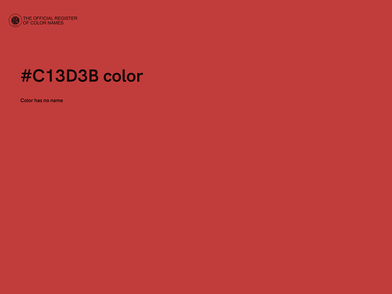 #C13D3B color image