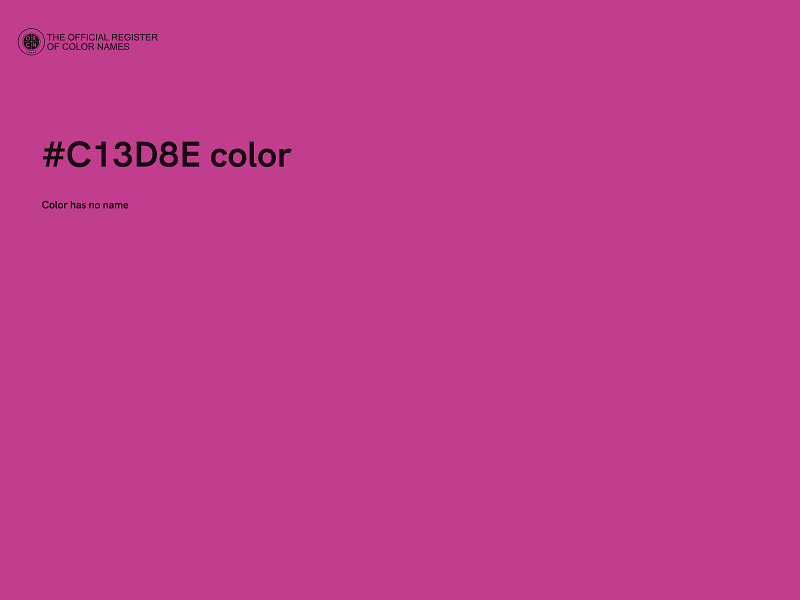 #C13D8E color image