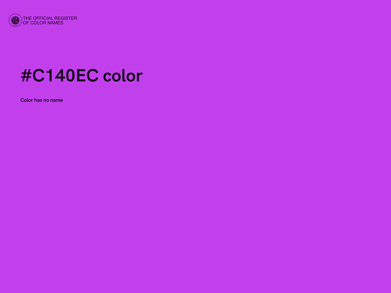 #C140EC color image