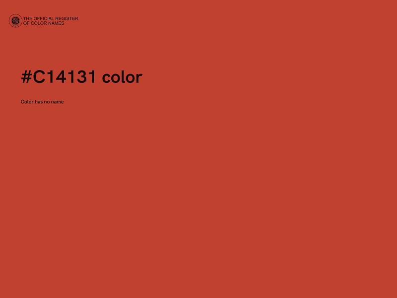 #C14131 color image