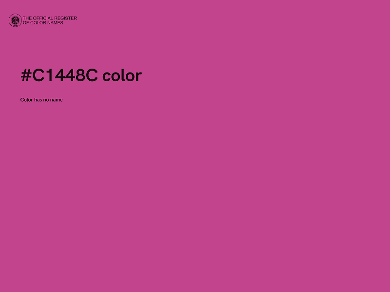 #C1448C color image