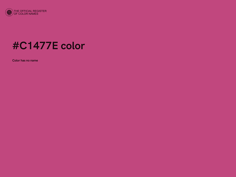 #C1477E color image