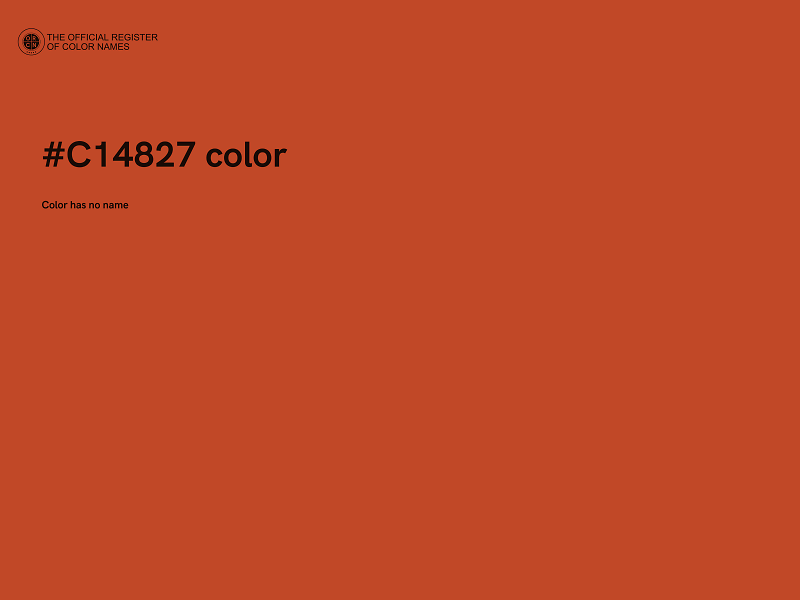 #C14827 color image