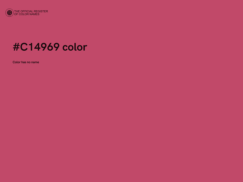 #C14969 color image