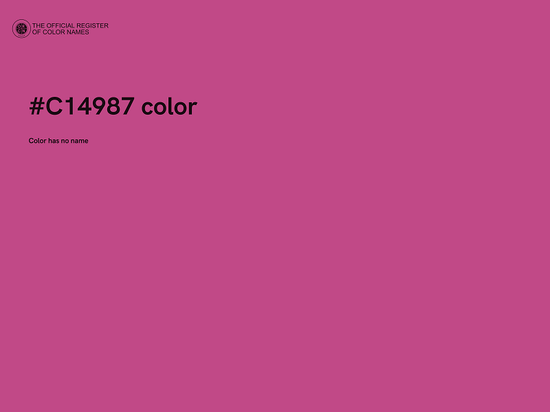 #C14987 color image