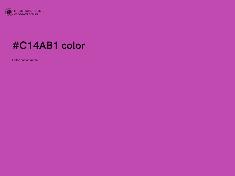 #C14AB1 color image