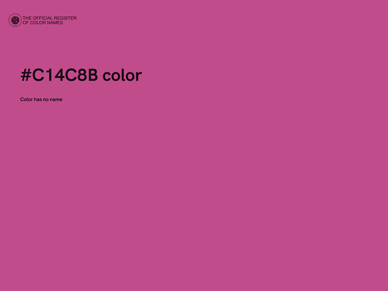 #C14C8B color image