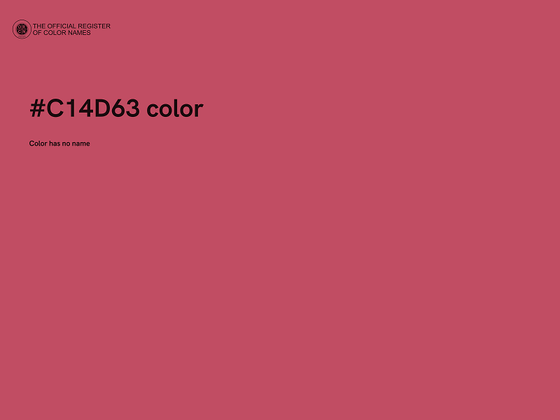 #C14D63 color image