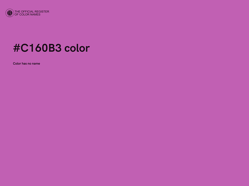 #C160B3 color image