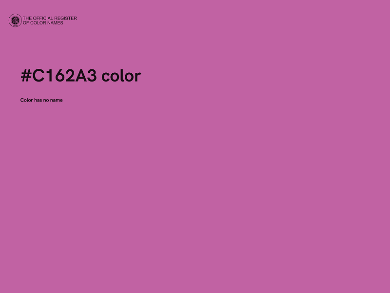 #C162A3 color image