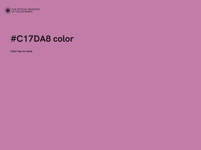 #C17DA8 color image