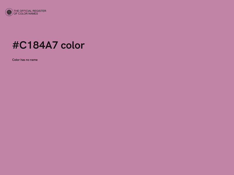 #C184A7 color image