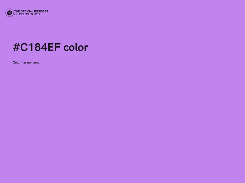 #C184EF color image