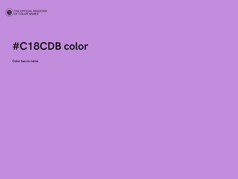 #C18CDB color image