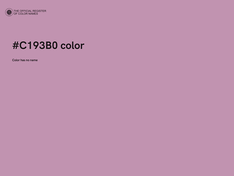 #C193B0 color image